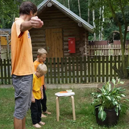 Birkenhof Ashram Familien Blockhuetten Gæstehus Hartau